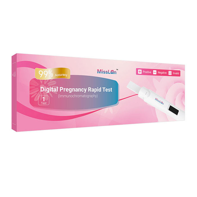 CE 디지털 본인 검사 HCG 임신 신속 시험 장비 도중 카세트 25mIU/Ml