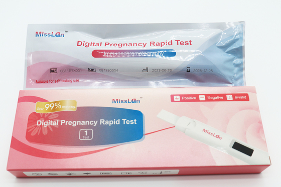 여성 조기 임신 검사를 위한 무료샘플 디지털 HCG 시험 키트