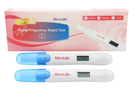 99.9% 정확도와 10 MIU / Ml 디지털 전자적 임신 시험 키트