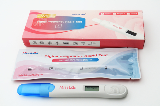 MDSAP 디지털 hCG 테스트 키트 디지털 임신 빠른 테스트 가정에서 조기 발견